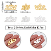 24Pcs 2 Colors Zinc Alloy Pendants FIND-SP0005-22-2
