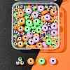 102Pcs 6 Colors Opaque Printed Acrylic Beads OACR-FS0002-36-6