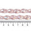 Transparent Electroplate Glass Beads Strands EGLA-N013-T10mm-B18-4