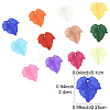 360Pcs 11 Colors Autumn Theme Transparent Frosted Acrylic Pendants MACR-YW0004-03-3
