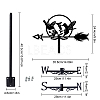 Orangutan Iron Wind Direction Indicator AJEW-WH0265-024-2