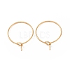 Ion Plating(IP) 316L Surgical Stainless Steel Hoop Earring Findings LS-STAS-D164-03G-1