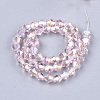 Electroplate Glass Beads Strands X-EGLA-Q118-8mm-B12-2