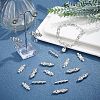 60Pcs 3 Style Alloy Rhinestone Bar Spacers ALRI-FH0001-05-3
