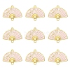 15Pcs Alloy Enamel Links Connectors ENAM-YW0006-18A-1