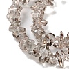 Spray Painted Transparent Glass Beads Strands GLAA-P060-01B-05-3