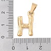 304 Stainless Steel Pendants STAS-F235-01G-H-3