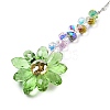 Glass Flower Hanging Suncatchers HJEW-C009-01B-3