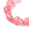 Transparent Glass Enamel Beads Strands GLAA-B021-06H-3