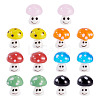 14Pcs 7 Colors Handmade Lampwork Beads LAMP-TA0001-89-2