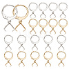 20 Pair 2 Color 304 Stainless Steel Leverback Earring Findings EJEW-AB00047-1