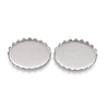Tarnish Resistant 201 Stainless Steel Cabochon Settings STAS-P249-10A-P-1