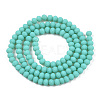 Glass Beads Strands EGLA-A034-P6mm-MD24-2