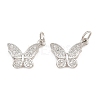 Brass Micro Pave Cubic Zirconia Charms CU-CBA908F-05P-05-1