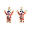 Christmas Alloy Enamel Pendants ENAM-K069-44C-G-1