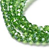 Electroplate Glass Bead Strands EGLA-R015-4mm-14-3