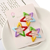 3Pcs Colorful Alloy Snap Hair Clips for Girl PW-WGB0C0F-05-1
