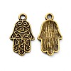 Tibetan Style Alloy Pendant Enamel Settings TIBE-T011-127AB-FF-1