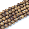 Natural Sandalwood Beads Strands WOOD-F008-02-C-2