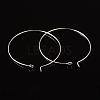 Silver Color Plated Brass Earring Hoops X-EC067-4S-2