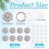 8Pcs Brass Rhinestone Cufflinks KK-ME0003-84S-2