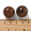 Natural Mahogany Obsidian Round Ball Figurines Statues for Home Office Desktop Decoration G-P532-02A-29-3