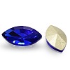 Faceted Horse Eye Glass Pointed Back Rhinestone Cabochons RGLA-A011-9x18mm-S06-2