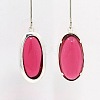 Silver Color Plated Brass Glass Pendants GLAA-J047-05S-2