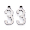 Tarnish Resistant 201 Stainless Steel Charms STAS-R108-03-1
