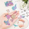 24Pcs 6 Styles 201 Stainless Steel Filigree Big Pendants STAS-UN0023-16-2