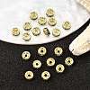 Brass Grade A Rhinestone Spacer Beads RSB035NF-10G-4