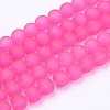 Baking Paint Transparent Glass Bead Strands X-GLAA-S031-10mm-35-2
