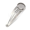 304 Stainless Steel Snap Hair Clip Finding STAS-B126-01B-P-1
