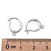 Anti-Tarnish Rhodium Plated 925 Sterling Silver Leverback Earring Findings STER-I017-087P-3