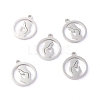 Non-Tarnish 304 Stainless Steel Pendants STAS-O142-54P-1