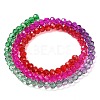 Transparent Painted Glass Beads Strands X1-DGLA-A034-T4mm-A24-5