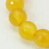 Natural Agate Beads Strands G-E054-6mm-M-2
