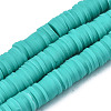 Handmade Polymer Clay Beads Strands CLAY-R089-6mm-031-1