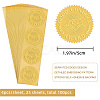 Plastic Self Adhesive Gold Foil Embossed Stickers DIY-WH0211-291-2