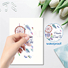 16 Sheets 8 Styles PVC Waterproof Wall Stickers DIY-WH0345-025-3