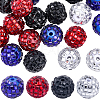 20Pcs 4 Colors Acrylic Rhinestone Beads OACR-SC0003-05-7