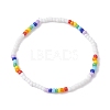Glass Seed Beaded Stretch Bracelets BJEW-JB09975-01-1