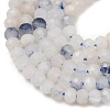 Natural Blue White Dumortierite Beads Strands GG-CBA9631-C01-01-3