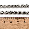 Non-Tarnish 304 Stainless Steel Rope Chain Necklaces NJEW-F226-03P-06-4