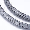 Non-magnetic Synthetic Hematite Beads Strands G-P338-05B-4x2mm-1