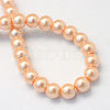 Baking Paint Pearlized Glass Pearl Round Bead Strands X-HY-Q003-4mm-18-4