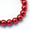 Baking Painted Pearlized Glass Pearl Round Bead Strands X-HY-Q003-10mm-51-2