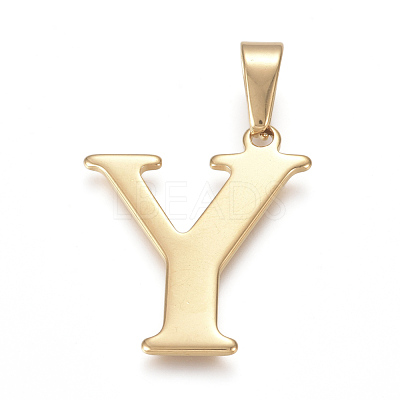 304 Stainless Steel Pendants STAS-F106-95G-Y-1