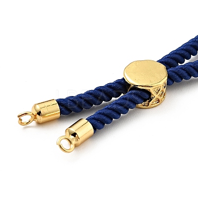 Half Finished Twisted Milan Rope Slider Bracelets FIND-G032-01G-1
