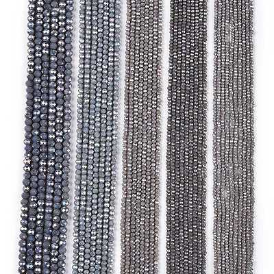 Electroplate Glass Beads Strands EGLA-A044-P3mm-B10-1